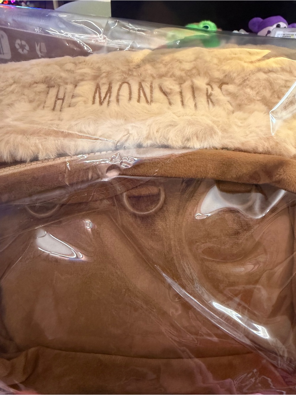 Authentic MEMBERSHIP EXCLUSIVE The Monsters Fuzzy Backpack SEALED - Picture 9 of 12